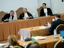 A hearing in the Vatican finance trial on May 20, 2022.