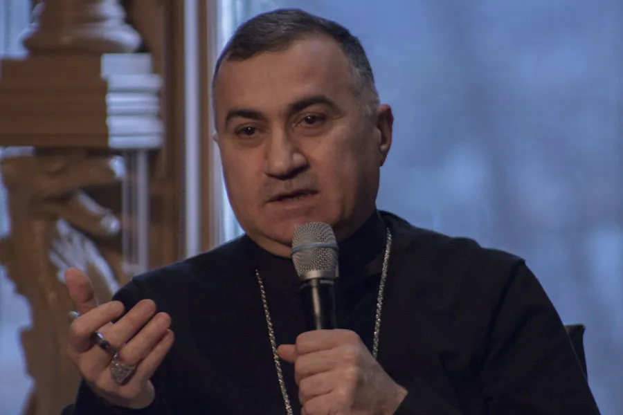 Archbishop Bashar Warda of Erbil speaks at Georgetown University on Feb. 15. ?w=200&h=150