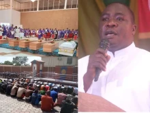 Father Solomon Zaku, pictured on the right, is the national director of the Pontifical Mission Societies in Nigeria and has called on the country’s government to ensure justice is applied in the trial of the suspects linked to the 2022 Pentecost Sunday attack on St. Francis Xavier Owo Catholic Parish in the Ondo Diocese, which claimed at least 50 lives.