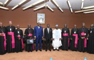 Some members of the National Episcopal Conference of Cameroon (NECC) meet with the minister of state, secretary-general at the presidency. Courtesy: President of the Republic of Cameroon