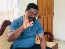 Father Antoine Macaire Christian Noah escaped from his kidnappers in Haiti, February 2023.