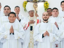 Cardinal Leopoldo Brenes, the archbishop of Managua, Nicaragua, on Jan. 6, 2024, ordained nine new priests in the midst of one of the worst waves of persecution against the Catholic Church in the country.