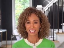 Former ESPN sportscaster Sage Steele talks with “EWTN News Nightly” host Tracy Sabol on Sept. 6, 2023.