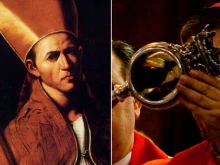 St. Januarius and the miracle of the liquefaction of his blood contained in a relic.