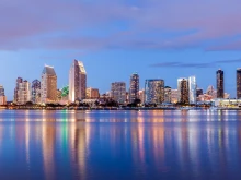 View of the San Diego skyline.