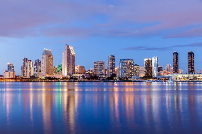 View of the San Diego, California skyline