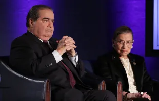 Antonin Scalia and Ruth Bader Ginsburg at the National Press Club in Washington, DC, April 17, 2014. Public domain 