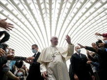 Pope Francis’ general audience in the Paul VI Hall at the Vatican, Oct. 20, 2021.