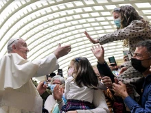 Pope Francis’ general audience in the Paul VI Hall at the Vatican, Nov. 3, 2021.