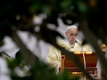 Pope Francis celebrates Mass at the Rome campus of the Catholic University of the Sacred Heart, Nov. 5, 2021.