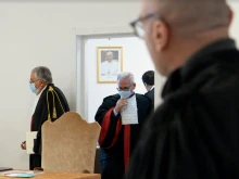 A hearing in the Vatican finance trial on Nov. 17, 2021.