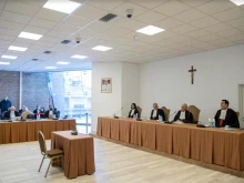A hearing in the Vatican finance trial on Nov. 17, 2021.