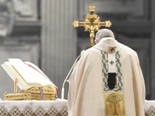 Pope Francis celebrates Mass in St. Peter’s Basilica on the feast of Christ the King, Nov. 21, 2021.