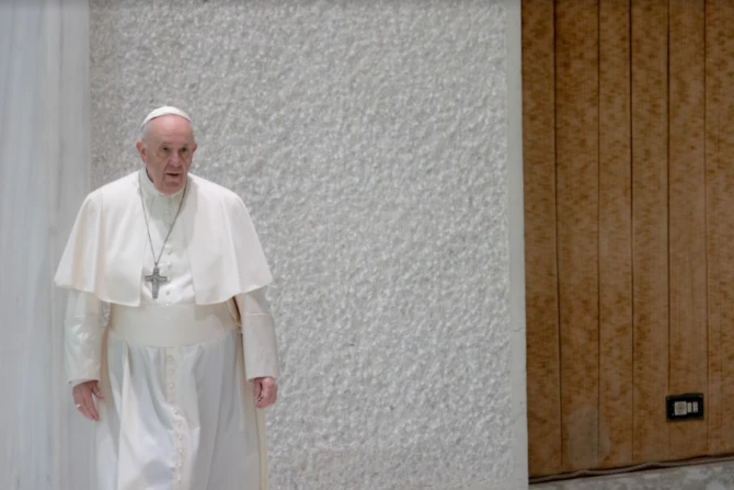 Pope Francis’ general audience in the Paul VI Hall at the Vatican, Feb. 23, 2022
