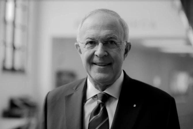 Carl Anderson, pictured at the Angelicum in Rome on March 17, 2022