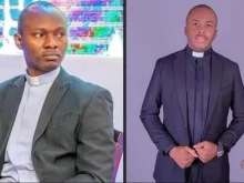 Father Stephen Ojapah and Father Oliver Okpara, who were abducted in Nigeria’s Sokoto diocese on May 25, 2022.
