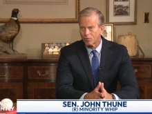 South Dakota Sen. John Thune speaks about his faith to “EWTN News Nightly” on June 24, 2024.