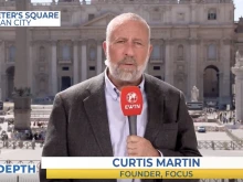 FOCUS founder Curtis Martin discusses evangelization with “EWTN News In Depth” on May 2, 2025, from the Vatican.