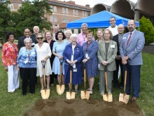 The groundbreaking ceremony for the renovation of the museum and visitor center at the National Shrine of Saint Elizabeth Ann Seton in Emmitsburg, Md., June 24, 2022.