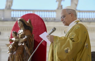 Pope Leo canonizes Sts. Carlo Acutis and Pier Giorgio Frassati in St. Peter’s Square at the Vatican on Sunday, Sept. 7, 2025. Credit: Vatican Media