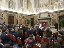 Pope Francis meets members of the Federation of Catholic Family Associations in Europe (FAFCE) on June 10, 2022