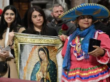 Pilgrims attend Mass celebrated by Pope Francis in St. Peter’s Basilica Dec. 12, 2022, to mark the feast of Our Lady of Guadalupe, patroness of the Americas and the unborn.