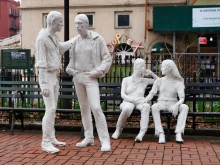 Sculptures at the Stonewall National Monument in New York City