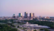 The skyline of Fort Worth, Texas.