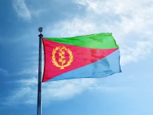 The flag of Eritrea.