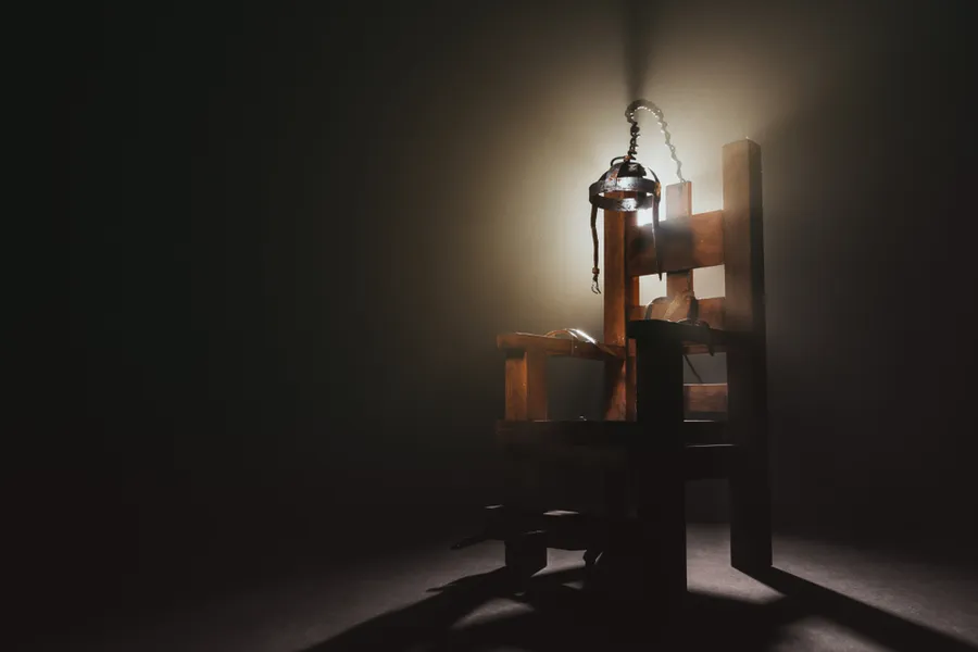High contrast image of an electric chair scale model. Via Shutterstock?w=200&h=150