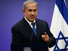  Prime Minister Benjamin Netanyahu at a 2017 press conference. 