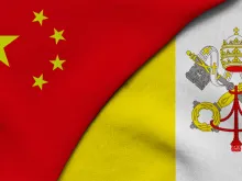 Flag of China and Vatican 