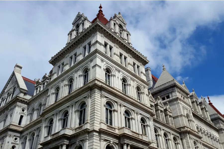 Exterior of the New York State Capitol in Albany. ?w=200&h=150