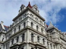Exterior of the New York State Capitol in Albany. 
