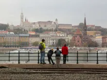 A family in Budapest. 