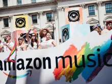 Amazon workers at London Pride Parade. 