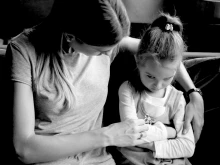 Mother and daughter. 