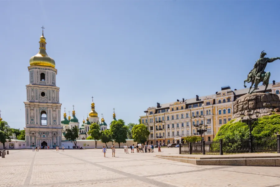 Bell tower of Saint Sophia Cathedral, Sofiivska Square, Kyiv, Ukraine. ?w=200&h=150