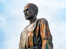 A statue of Bl. Charles de Foucauld in Strasbourg, France.