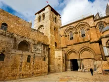 Church of the Holy Sepulchre in Old City of Jerusalem. 