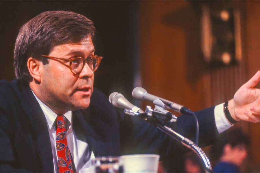 Trump nominee for Attorney General William Barr during confirmations hearing ahead of his first term in the role in 1991. ?w=200&h=150
