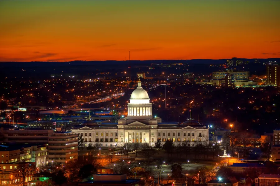 Arkansas state capitol building, Little Rock. Stock photo via Shutterstock.?w=200&h=150