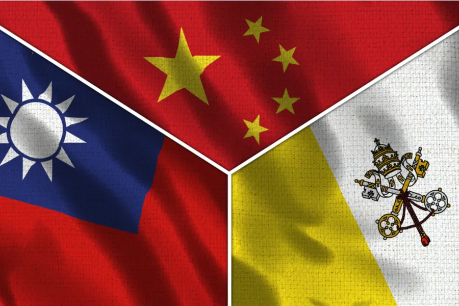 Chineses, Taiwanese and Vatican flags. Image via Shutterstock?w=200&h=150