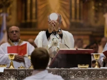 Cardinal Mario Poli is seen during a Mass in the Buenos Aires´s Metropolitan Cathedral. March 29, 2018. 