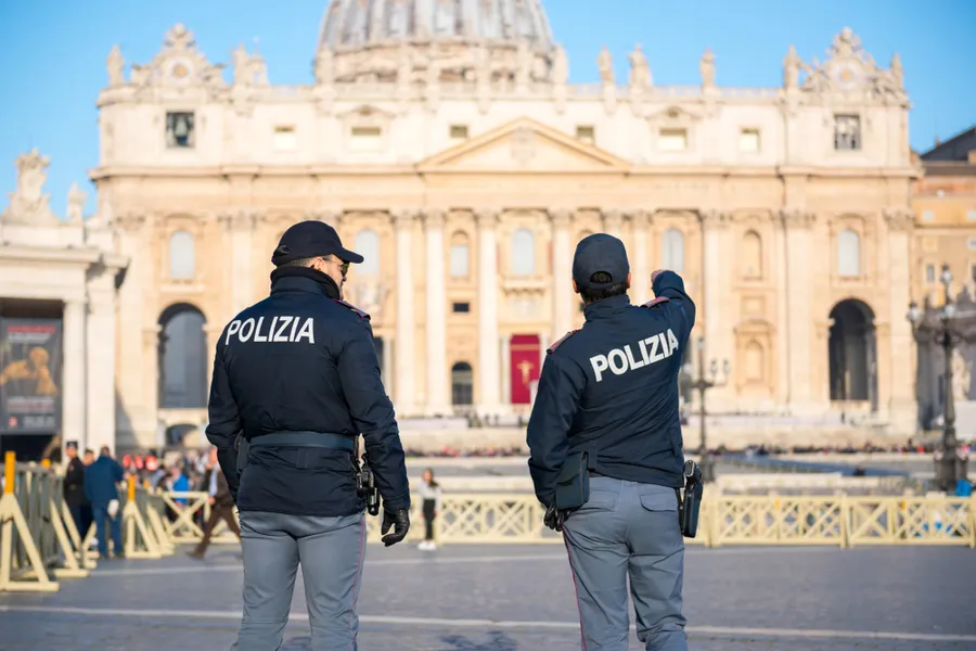 Police officers on duty at St Peter's square in Vatican City. ?w=200&h=150