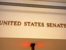 Entrance to the US Senate. 