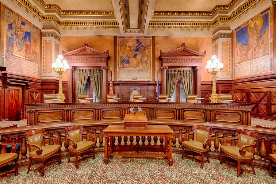 The Supreme Court Chamber in the Pennsylvania State Capitol building. ?w=200&h=150
