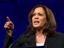 Sen. Kamala Harris at the Democratic National Convention in San Francisco, California, 2019. 