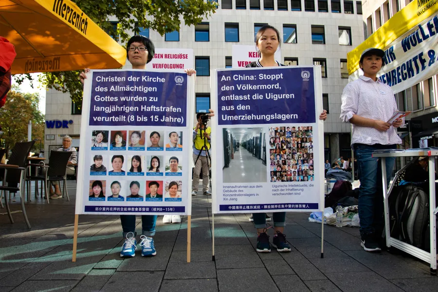 Protest Against Christian Persecution in China, Sept. 14, 2019, Cologne, Germany.?w=200&h=150