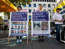 Protest Against Christian Persecution in China, Sept. 14, 2019, Cologne, Germany.